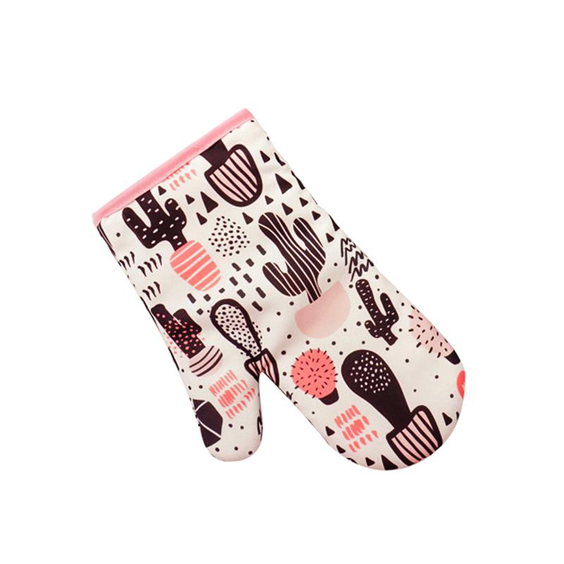 2 pièces cuisine gants isolation motif léopard Pad cuisson micro-ondes gants cuisson BBQ four maniques four mitaines cuisine gants: 7