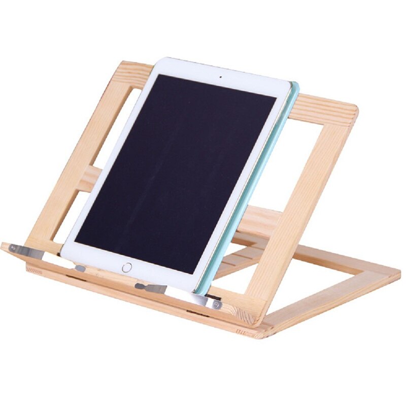 Folding Wooden Adjustable Book Stand Cookbook Holder Reading Desk For Holding Book Cookbook Tablet PC Laptop