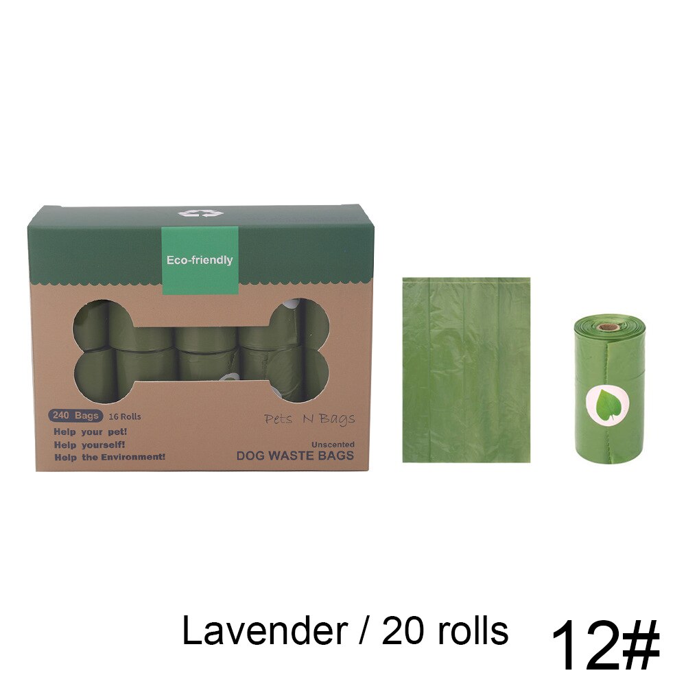 Sac de merde pour animaux de compagnie dégradable sacs de déchets de chien Portable épaissir Durable sac à ordures pour animaux de compagnie chien fournitures portables en plein air: 8
