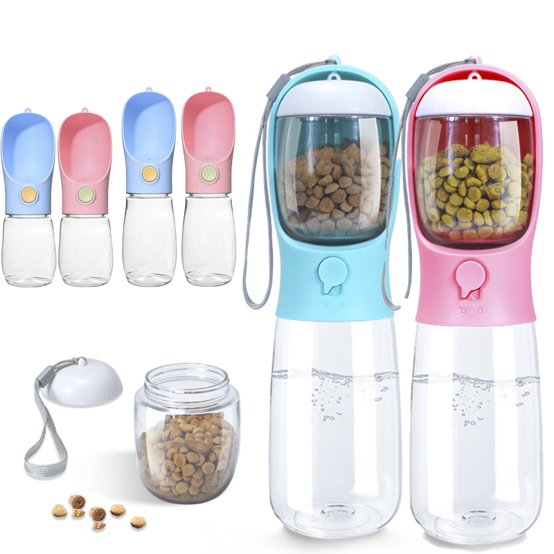 Bouteille d'eau Portable pour chiens, bouteille de boisson pour chiots, abreuvoir de voyage pour animaux de compagnie, bol étanche pour chien, conteneurs alimentaires, accessoires pour chiens