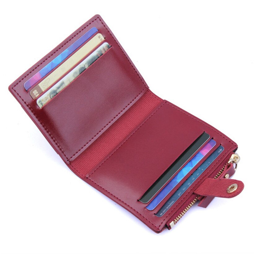 Moda kobiety portfel piękny cukierki kolor mała na zamek błyskawiczny na monety karty kiesy pakiet prezent porte monnaie femme Dropship