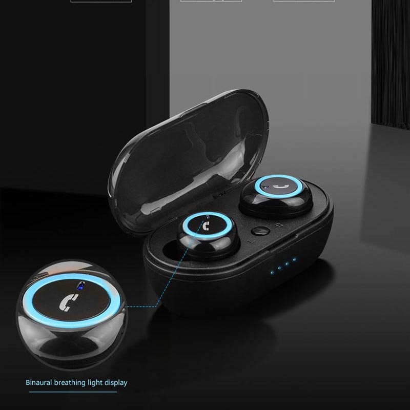 Bluetooth 5.0 écouteurs TWS écouteurs sans fil Bluetooth écouteurs 8D casque stéréo Bluetooth écouteurs avec micro et boîte de charge
