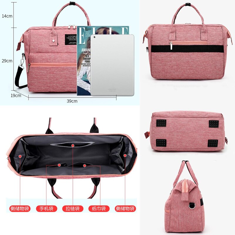 Large Capacity Diaper Bag Baby Nappy Bag Mummy Daddy Backpack Waterproof Casual Laptop Bag Milk Bottle Bag