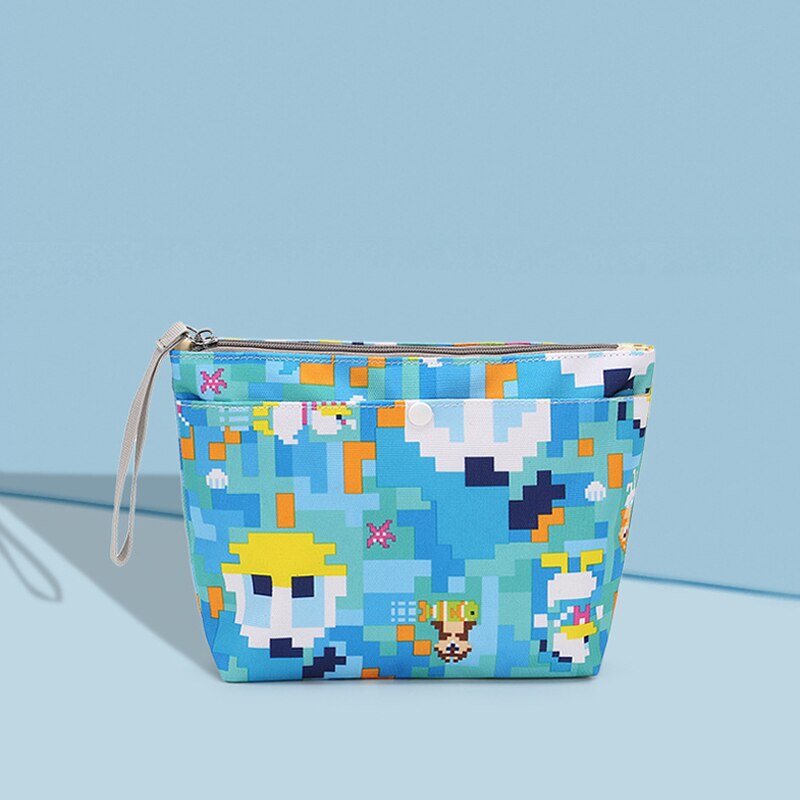 Baby Windel Tasche Neugeborenen Windel Tasche Pflege Organizer Tragbare Wasserdichte murmeln Kleinkind Tasche Lagerung Korb Bosmetic Tasche: 3