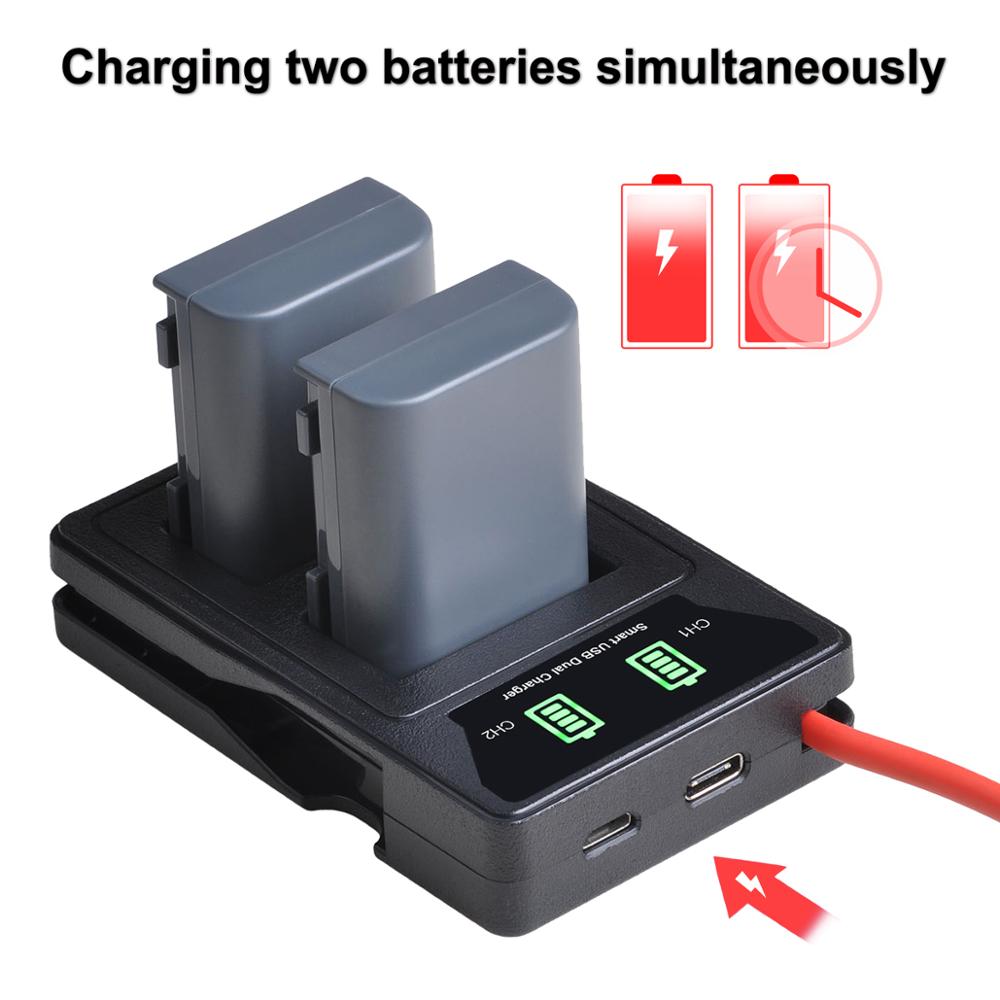 Caricabatteria da NB-2LH NB 2L 2LH con porta USB e type-c per Canon NB2L, NB2LH, EOS 400D S80 S70 S50 S60 350D G7 G9