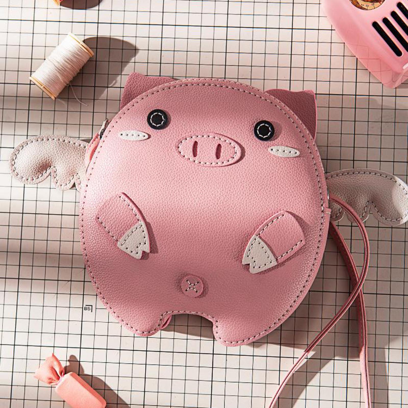 Lederen Handtas Schoudertas Maken Complete Kit Roze Leathercraft Blanks Set Voor Crossbody Tas Maken Omvat Volledige Set Gereedschap