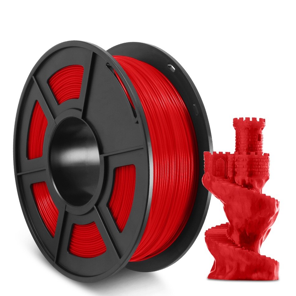 Enotepad Petg 3D Filament 1Kg 2.2lb 1.75Mm Dimensionale Nauwkeurigheid +/- 0.02 Mm 3D Printer Filament: PETG-RED