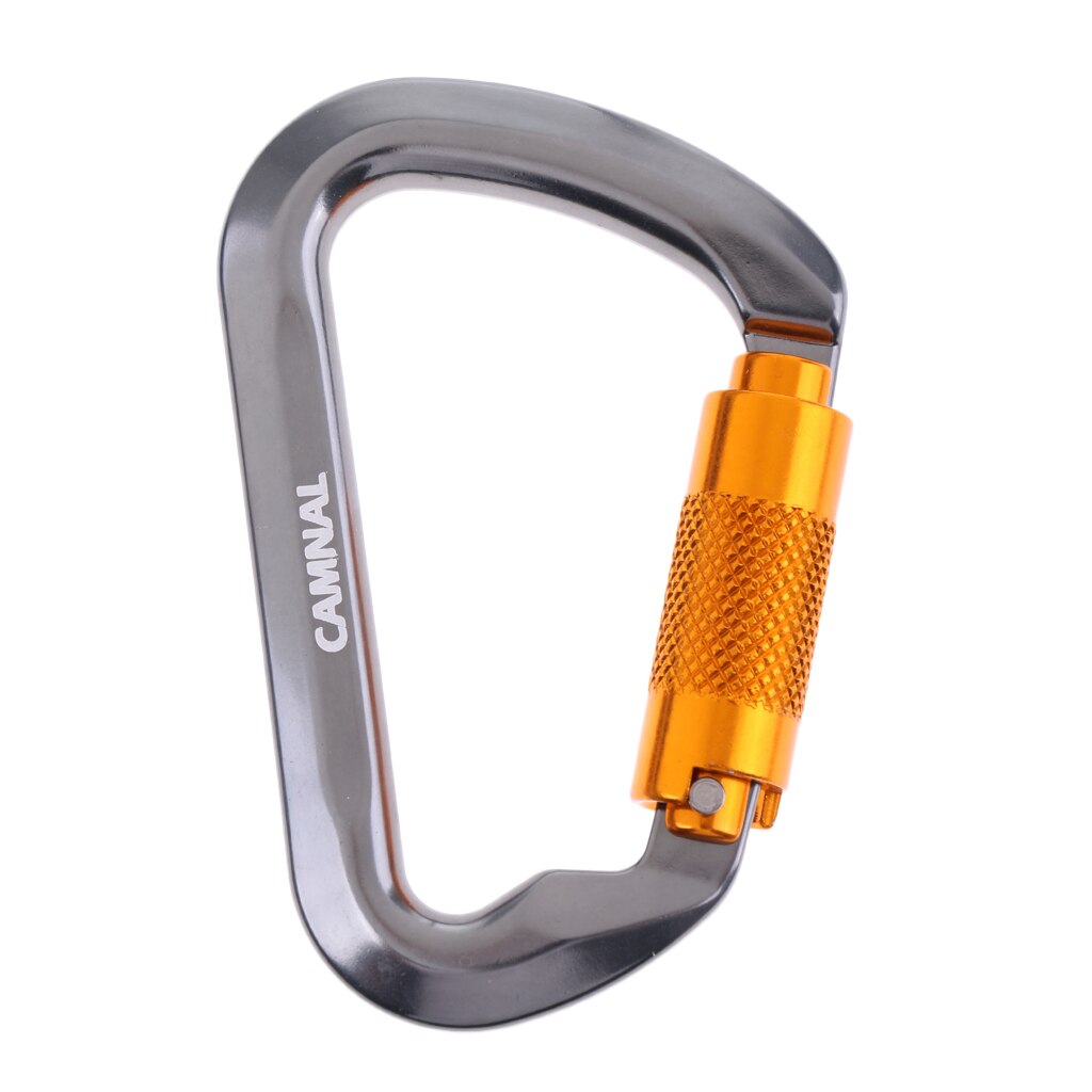 25KN Twist Gate D Karabijnhaak Auto Vergrendeling Karabiner Voor Rotsklimmen Alpinisme Valbeveiliging-Ce Gecertificeerd