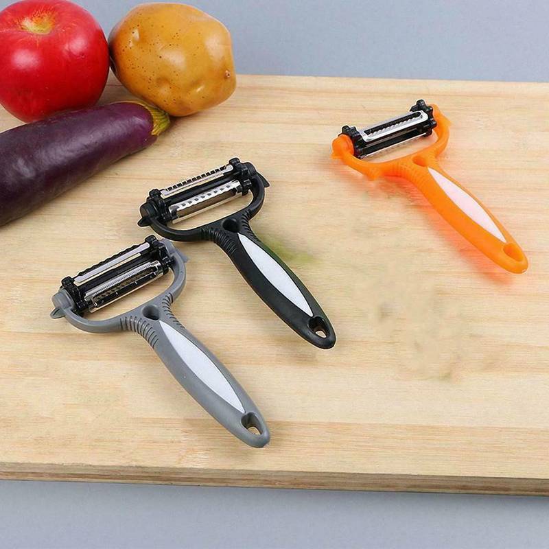 Miljövänlig potatisskalare i rostfritt stål morot julienne rivjärn grönsak frukt skärverktyg