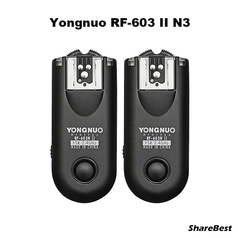 Yongnuo – émetteur-récepteur N3 RF603 II RF 603 II, déclencheur de Flash 2, pour Nikon D600 D610 D90 D5000 D5100 D3100 D3200 D7000