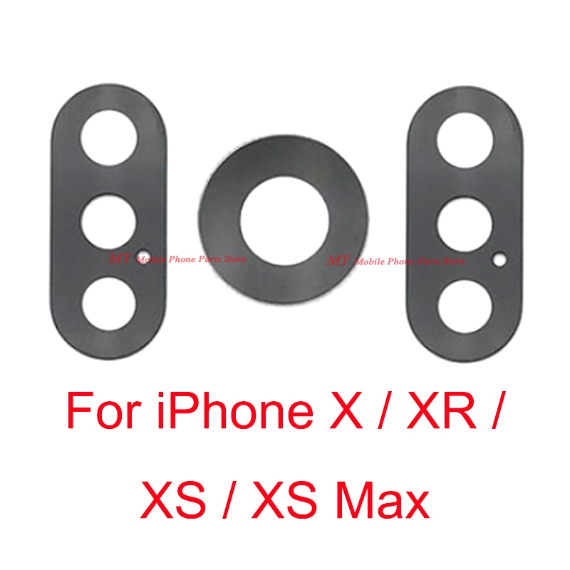 2 PCS Rear Camera Glass Lens For iPhone X XR XS Max iPhoneXr Back Camera lens Glass With Glue Sticker Replacement Spare Parts