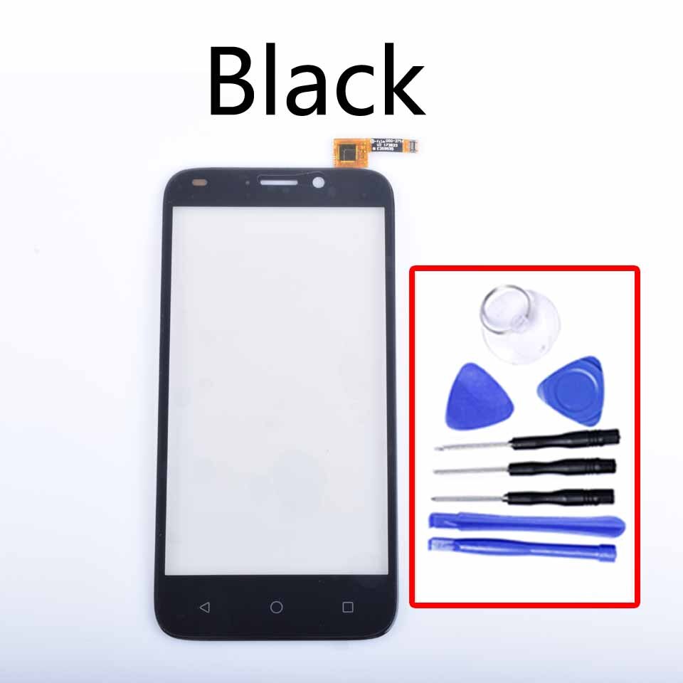 For ZTE Maven 3 Z835 Touch Screen Panel Digitizer Sensor Front Glass Outer Touchscreen Replacement 5.0 inch: Black-With tool