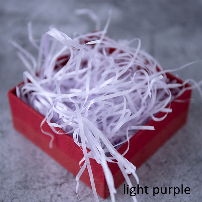 1 Bag Kleurrijke Golfsnit Papier Shred Raffia Geschenkdoos Filler Papiersnippers 20G Bruiloft Verpakking Party Accessoires: light purple