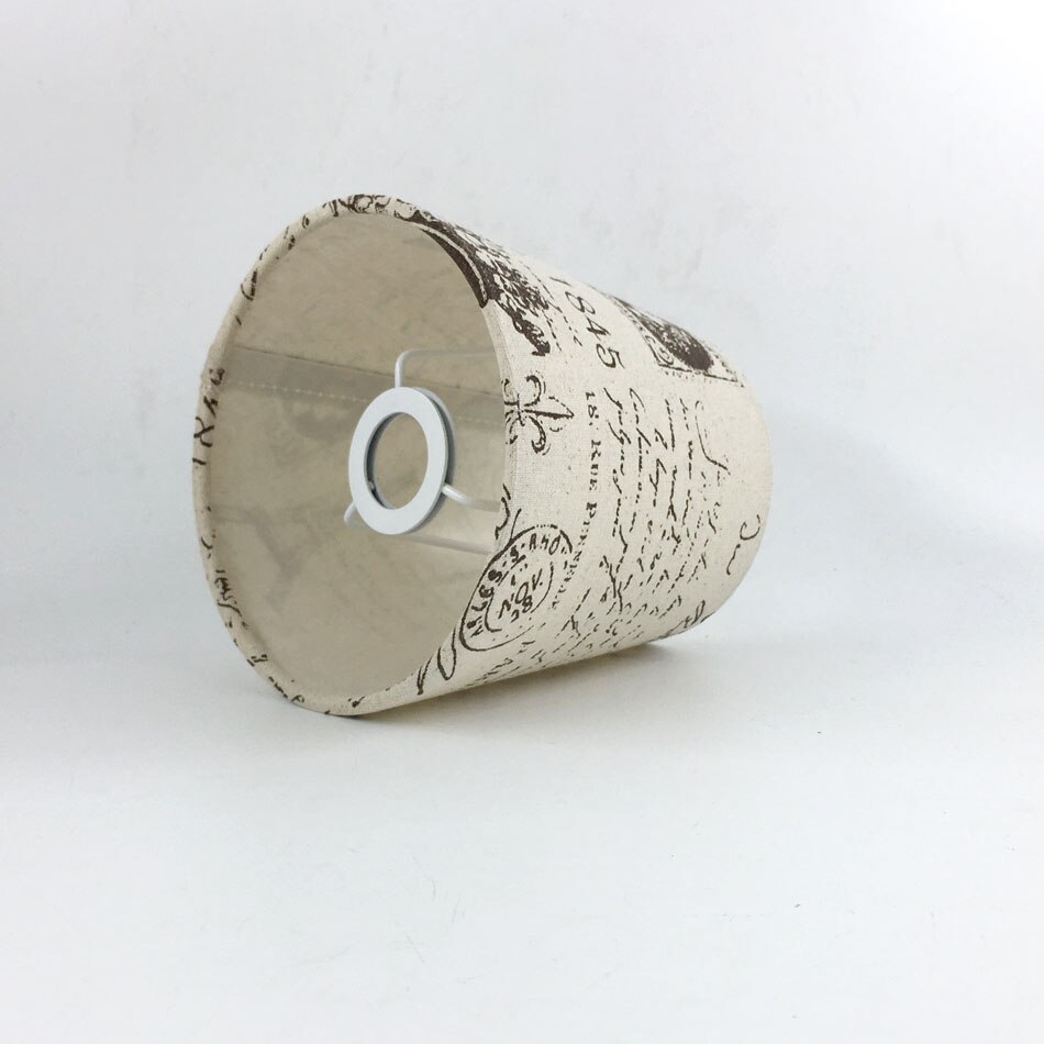 Abat-jour de lampe en PVC et en tissu, E14, 2 pièces, diamètre 15.5cm: MULTI