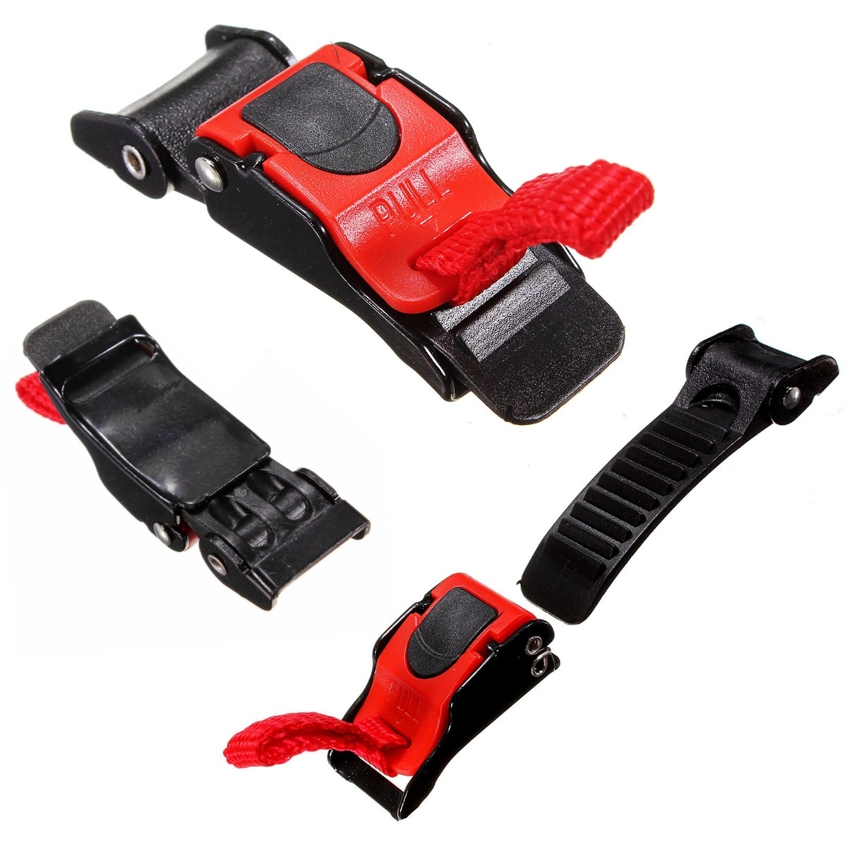 Mofaner 3 Pieces Plastic Motorcycle Helmet Clip Chin Strap Quick