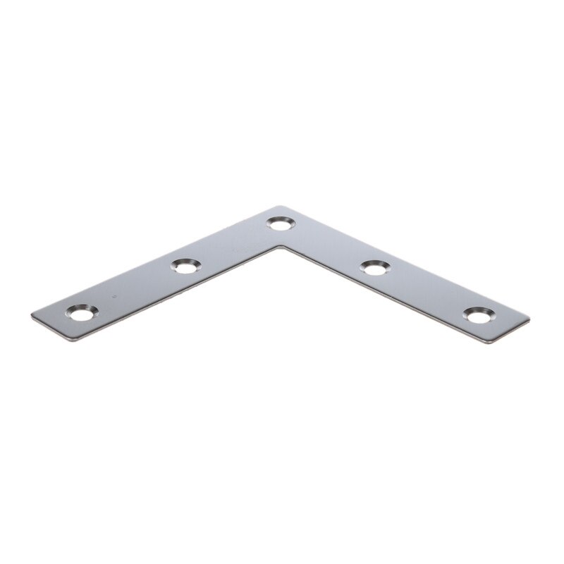 Hoekplaat hoekbeugel platte l-vorm reparatiebeugel 80mm x 80mm