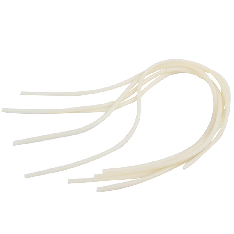 Fietsventiel kern zacht rubber latex slang 40cm lengtes 5 stuks ivoor: Default Title