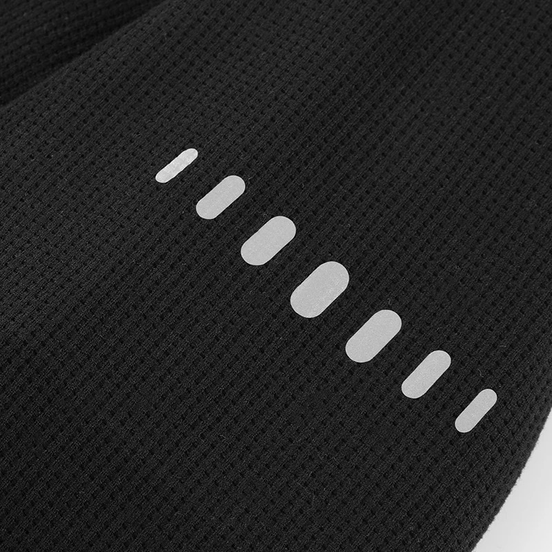 Fitness sort frakke gym jogging herre træningstøj løbe langærmet t-shirt reflekterende herre sportstøj åndbart