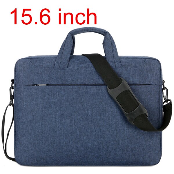 Mannen Vrouwen Laptop Tas 15.6 14 Inch Waterdichte Notebook Tas Voor Macbook Air Pro Computer Schoudertas Aktetas Handtas: 15.6inch blue