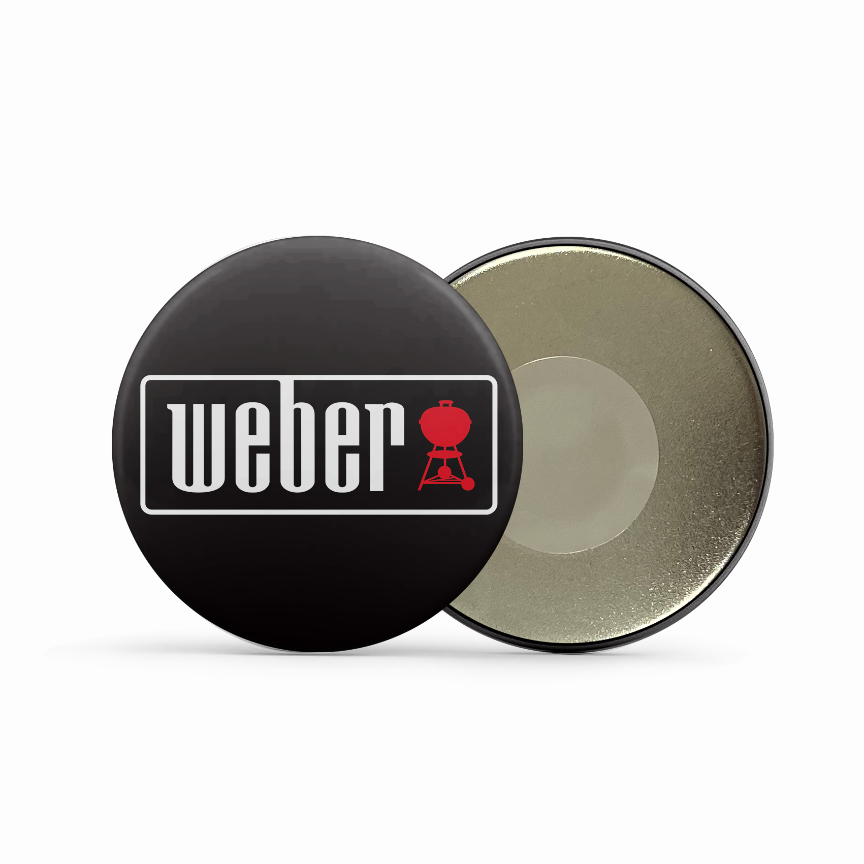 Weber – aimants ronds pour réfrigérateur BBQ, décoration publicitaire extérieure, , Support Souvenir personnalisé, BXT-089