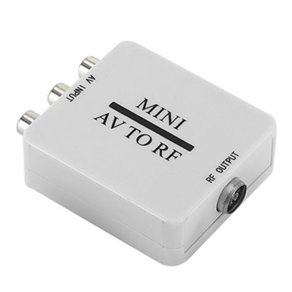 Mini RCA AV CVSB to RF HD Video Converter Support RF 67.25/61.25MHz TV Switcher low Power Consumption No Power Adapter