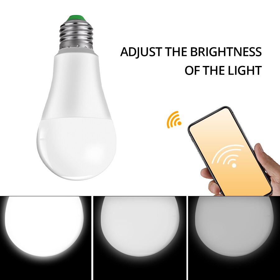 15W Smart Lamp B22 E27 Wifi Led Lamp 85-265V Smart Home App Wifi Afstandsbediening wake Up Tafellamp Alexa Google Assistent