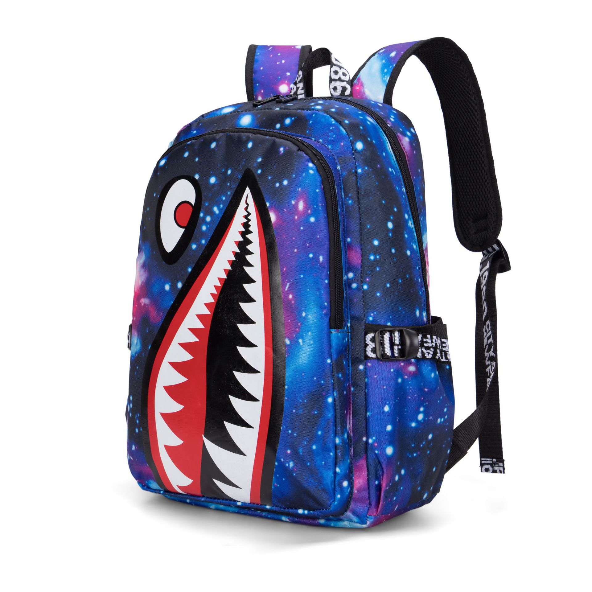 Camo Bookbag for Middle Shark Backpack Boys for Kids School Bags Travel Back Pack: black