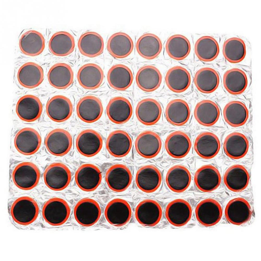 48 Pcs Lijm Ronde Fiets Band Band Rubber Patch Stuk Fietsen Punctie Reparatie Tools Kits (Geen lijm)