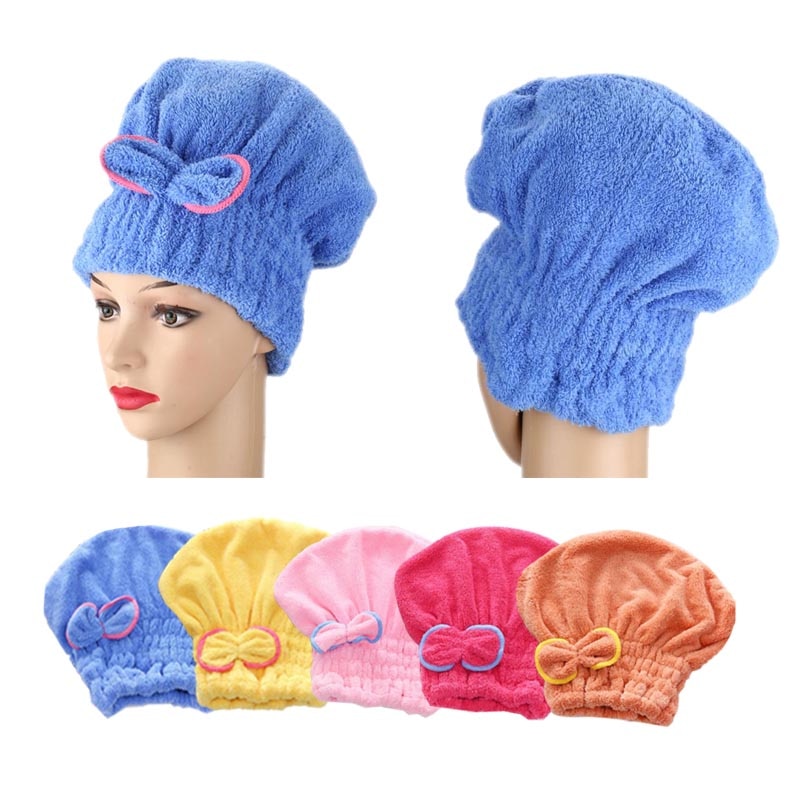 Microvezel Quick Haardrooginrichtingen Bad Spa Strik Wrap Handdoek Hat Cap Voor Bad Badkamer Accessoires