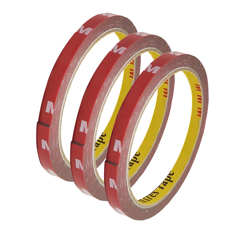 6/8/10/15/20Mm Voor Auto Speciale Tape 3M Grey Super Sterkte Dubbele dubbelzijdige Tape Sticker Voor Telefoon Lcd Pannel Scherm Auto Accessoires