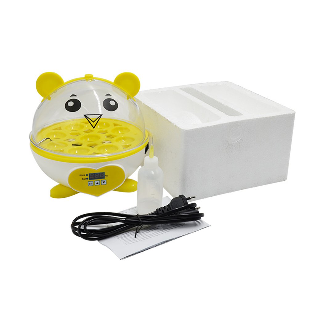 9 Eggs Incubator Automatic Temperature Control Household Incubator Manual Incubator Chicken Duck Quail Birds Egg Incubator