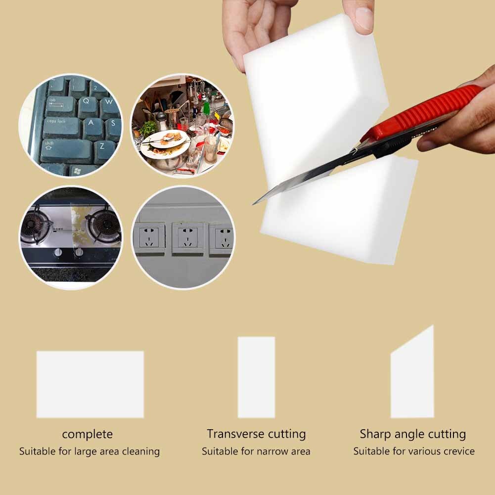 20/30Pcs/set Magic Sponge Eraser Cleaning Melamine Multi-functional Foam Cleaner Pad Kitchen Sponges Scouring Sponge 10*6*2cm