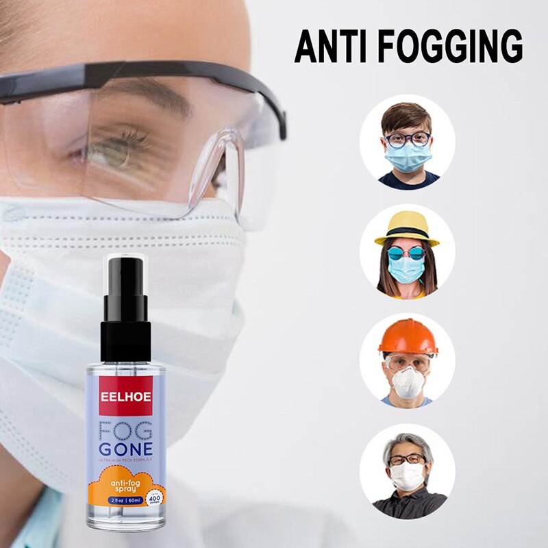 Glass Coating Spray Anti-Fog Spray Prevents Fogging of Glass or Plastic Window Mirrors Eyeglasses Lenses DRSA889
