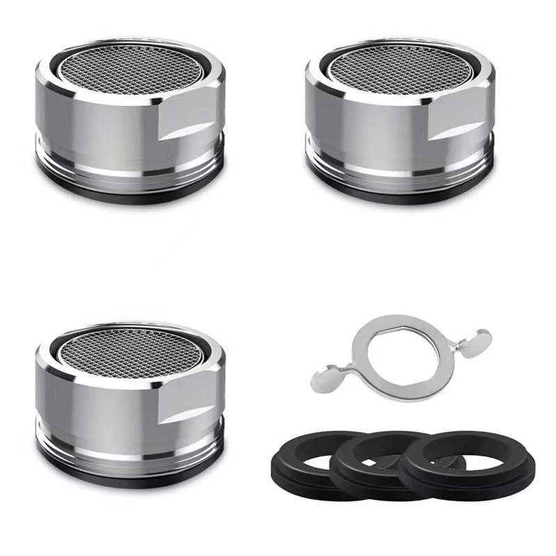 3 Stuks Messing Waterbesparende Kraan Kraan Beluchter Vervangbaar Filter Gemengd Mondstuk 24Mm Draad Badkamer Kraan Bubbler Badkameronderdelen: Default Title
