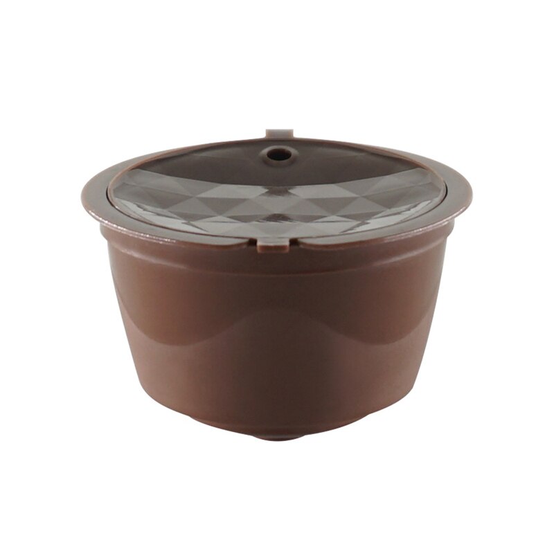 Cápsulas de Crema de 4 Generación, cápsulas de café Dolce Gusto, cápsulas de filtro, cestas reutilizables para goteo de café: Marrón