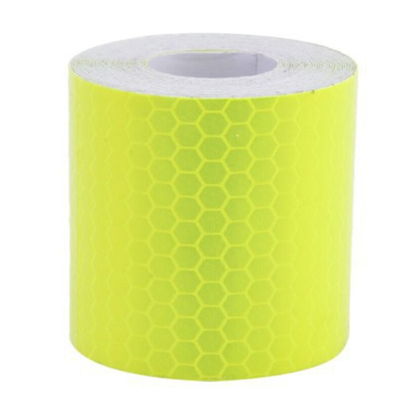 100x5cm Waterproof Warning Tape Strip Stickers Warning Light Reflector Protective Sticker Reflective Film Car Safety Mark: Lemon Yellow