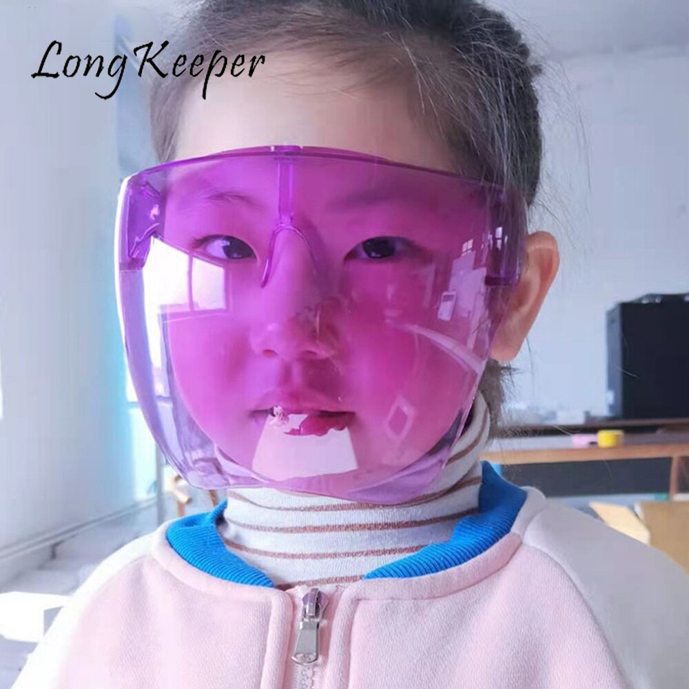 LongKeeper Kids Faceshield Protective Glasses Safety Glasses Anti-spray Antifog Goggles Child Full Face Clear Protection Glasses