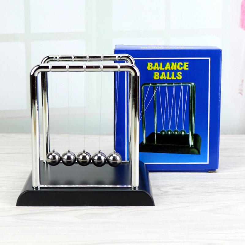 Newtons Cradle Balance Balls Kinetic Pendulum Office Desk Toy Executive