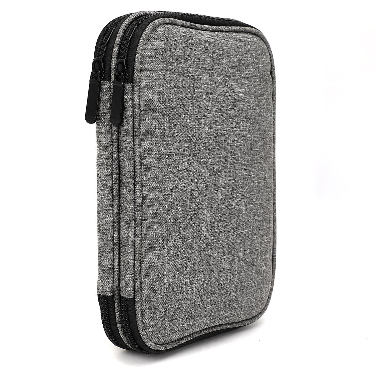 Portable Sewing Storage Bag Big Capacity Crochet Hook Pouch Knitting Needles Kit Case Sewing Accessories 22*17*4CM: Gray