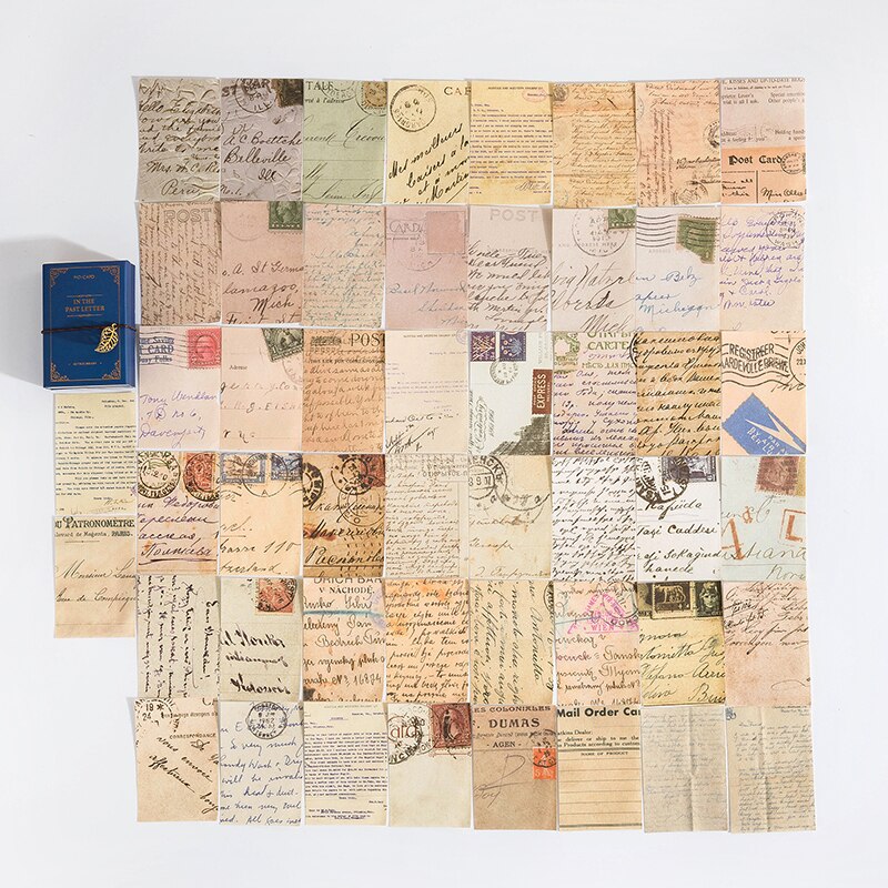 100 hojas de obra maestra de escritor, pequeño libro de recortes, material de decoración diy vintage, marcador de Arte de papel artesanal, papel de origami: 6