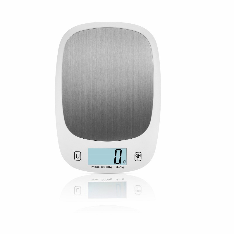 5kg/1g electronic scale kitchen scales digital LCD display food scales stainless steel scale baking scales for fitness slimming