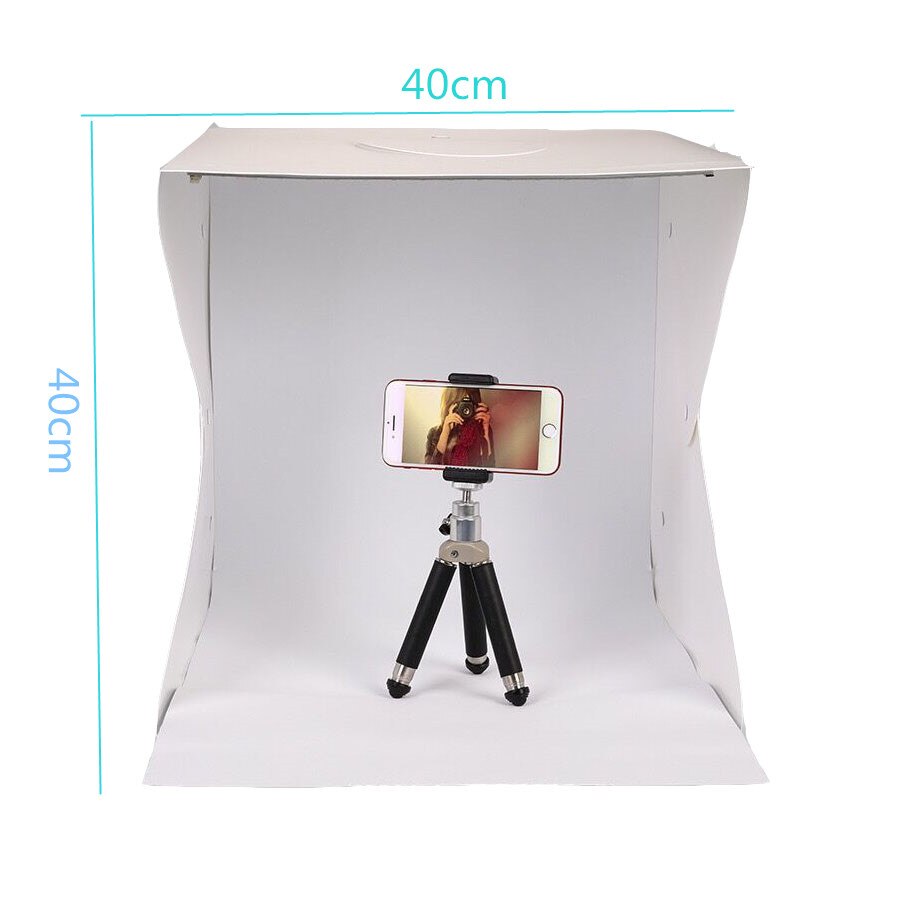Tabletop 40*40cm Led Light Mini Photo Box Shooting Light Box Softbox Tent Lightbox Soft Box Accessories Lightbox