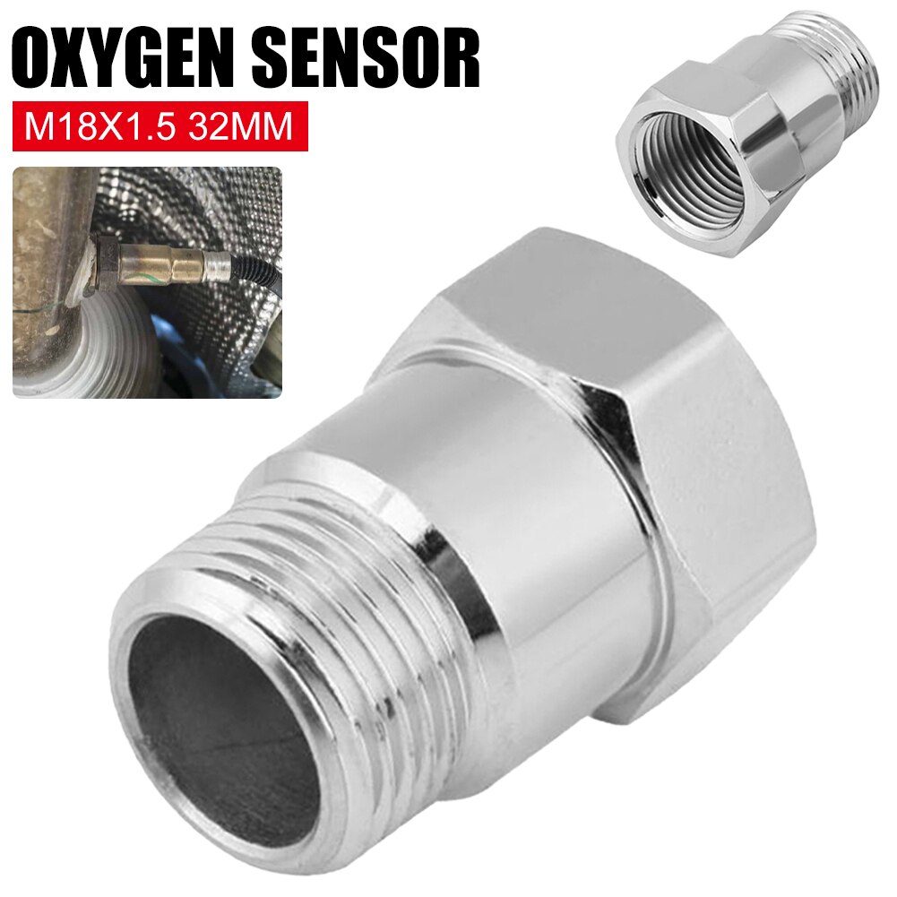 Prolongateur de capteur d'oxygène M18x1.5 O2 32mm, 4 pièces, Extension de bonde, adaptateur de joint, entretoise en acier nickelé