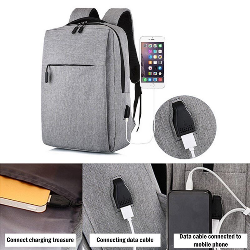 Mochila para ordenador portátil con Usb para hombre, Bolsa Escolar antirrobo, mochila de viaje para ocio, novedad de