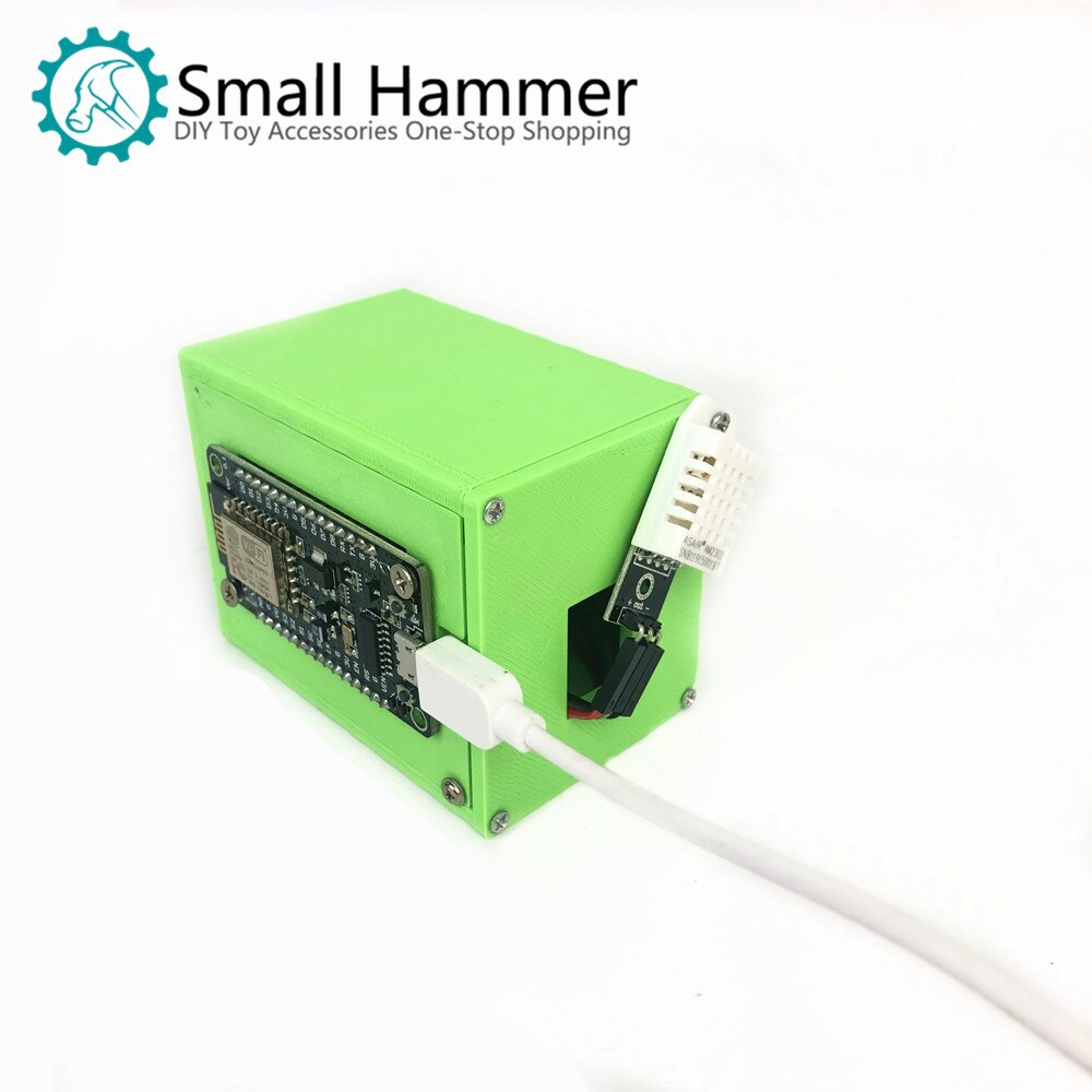 Small nail hammer IoT temperature and humidity nodemcu dht22 5110 display kit maker open