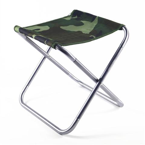 Udendørs campingstole foldning lysvægt bærbar stol aluminium fiskeri mini stole vandre rejse værktøjer: Brun