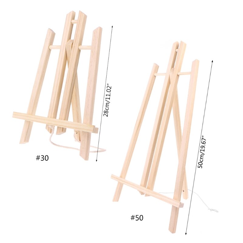 Wood Easel Advertisement Exhibition Display Shelf Holder Painting Stand Versatile Table To Support And Hold Canvas Or Panels