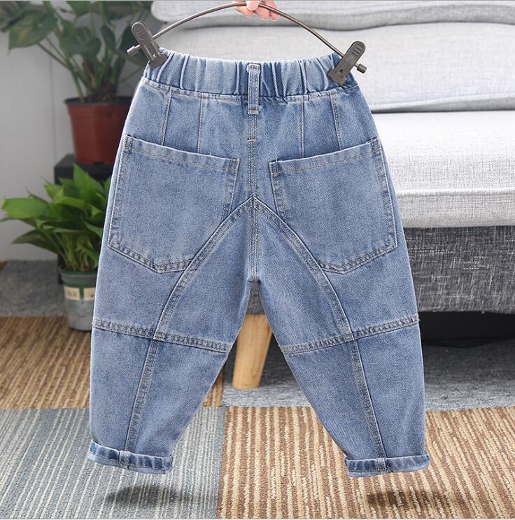 Boys Pants Jeans Boys Jeans for Spring Fall Children's Soft Denim Trousers Haren Kids loose Splicing Pants