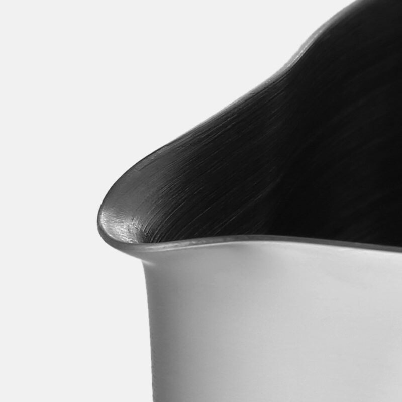 Stainless Steel Frothing Cup &amp; Measuring Cup, Milk Frothing Pitcher For Latte Art - Measurements Outside