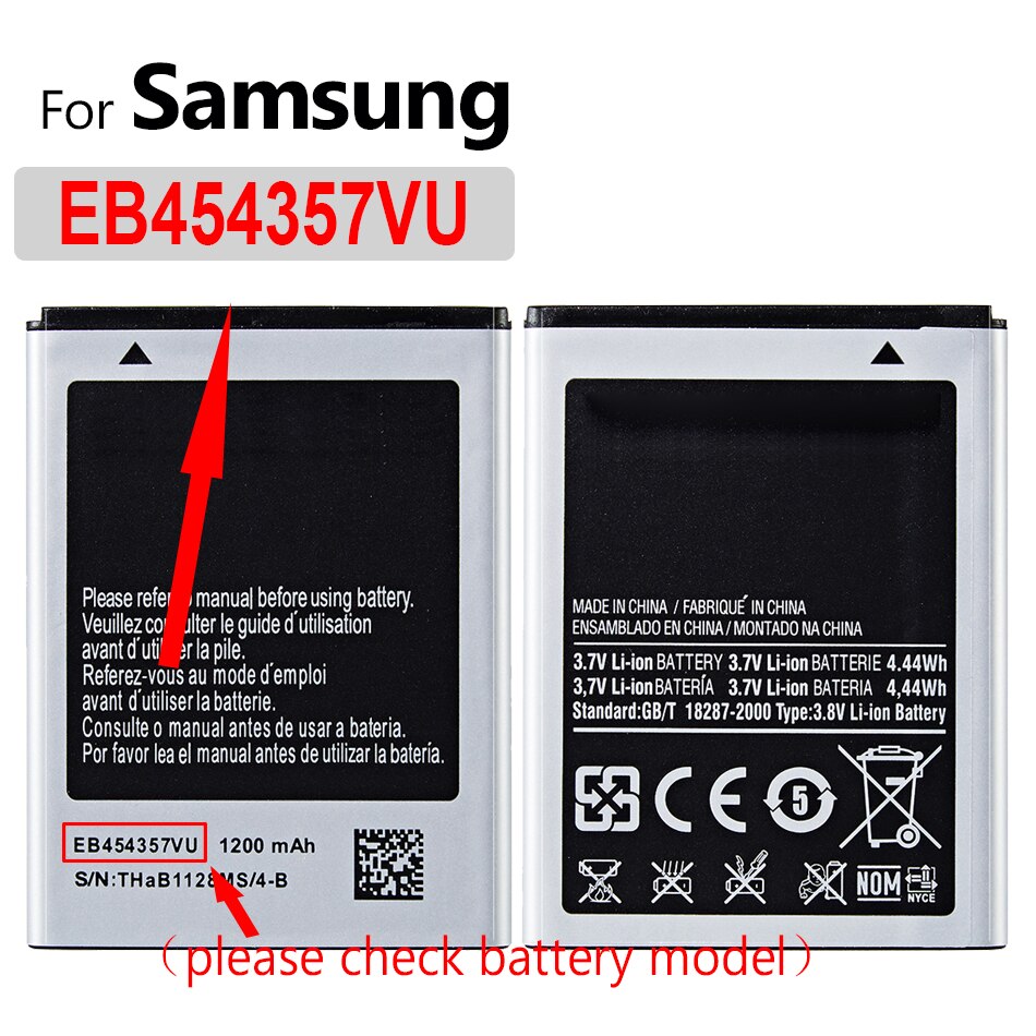 • Batteria EB-BJ120CBE per Samsung Galaxy mini GT S5570 S5250 S5330 S5750 S7230 T499 J120F J250F J260F G530H: EB454357VU